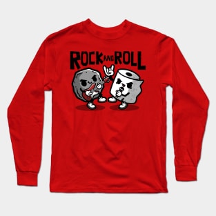 Rock and toilet roll Long Sleeve T-Shirt